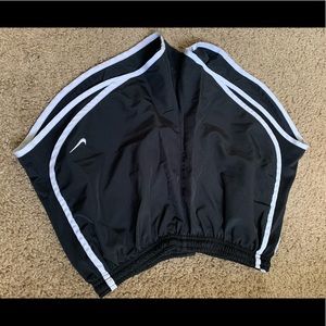 Black and white nike shorts